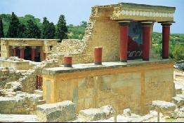 Ruinas del Palacio de Knossos en Creta